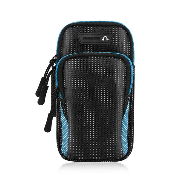 Universal 6.8'' Waterproof Sport Armband Bag Luminous for Outdoor Gym Running Arm Band Mobile Phone Pouch Case Coverage Holder