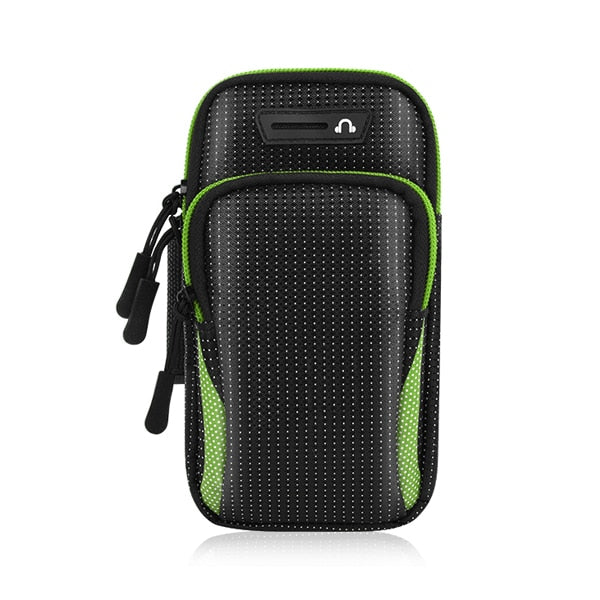 Universal 6.8'' Waterproof Sport Armband Bag Luminous for Outdoor Gym Running Arm Band Mobile Phone Pouch Case Coverage Holder
