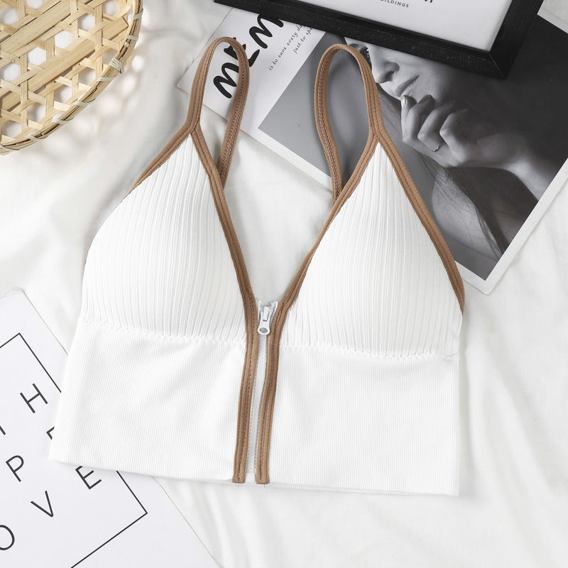 New Front Zipper Bras Sports Tops for Gym/Workout/Fitness
