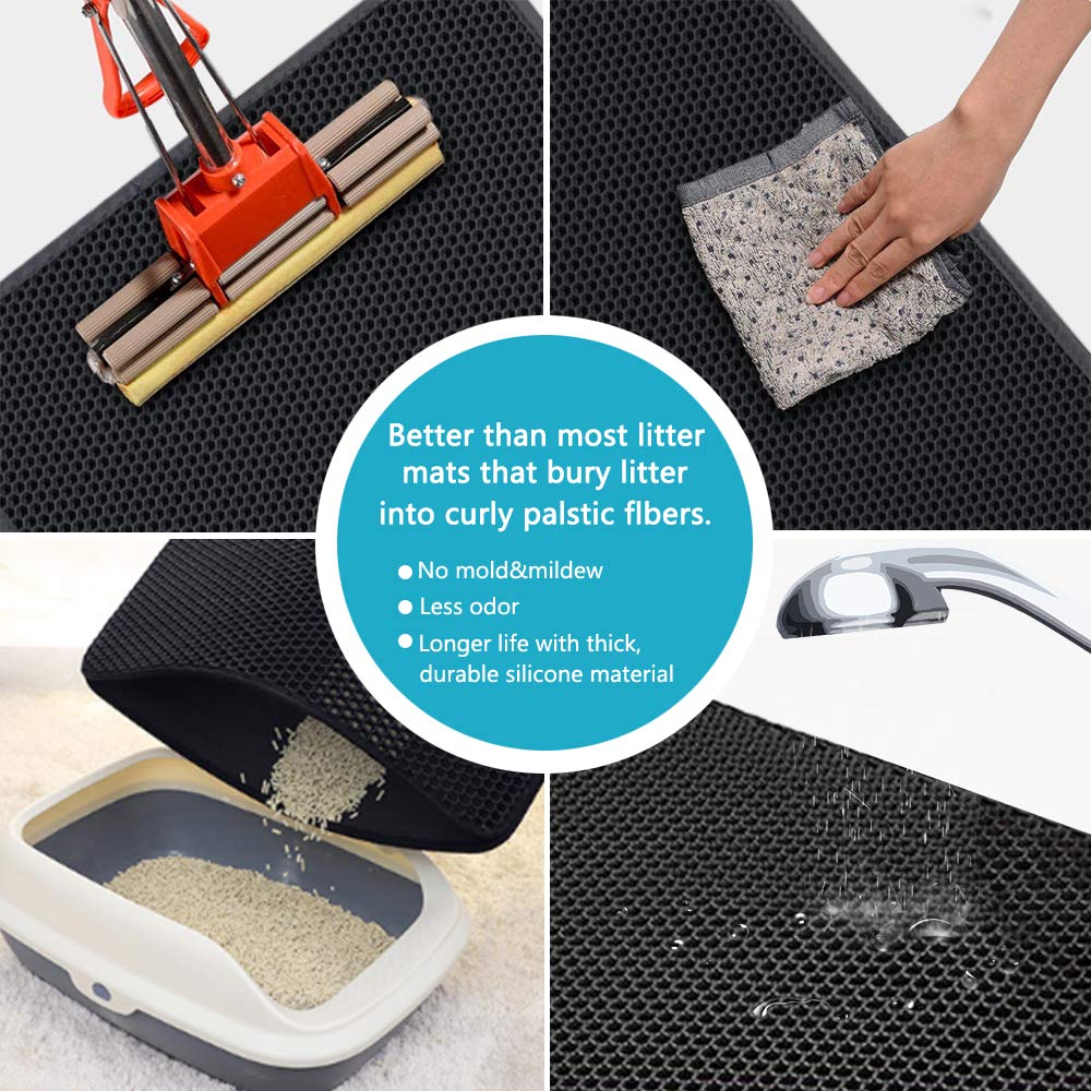 Waterproof Pet Litter Box Mat Non-slip
