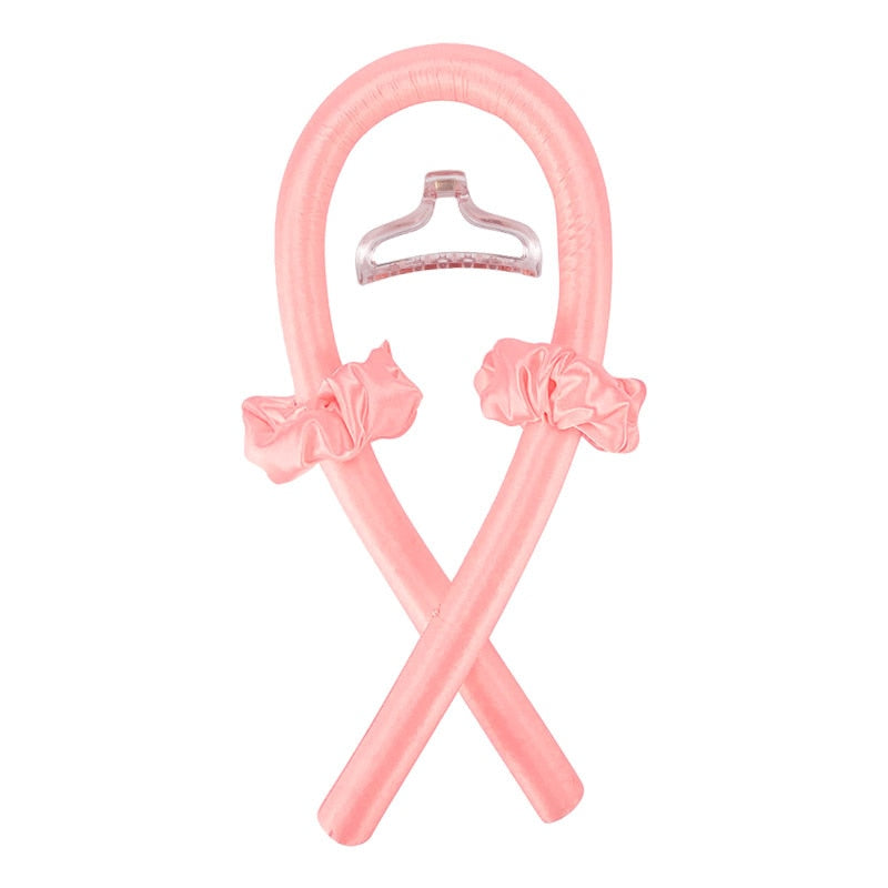Heatless Curling Rod Headband No Heat Silk Curls Ribbon Hair Roller