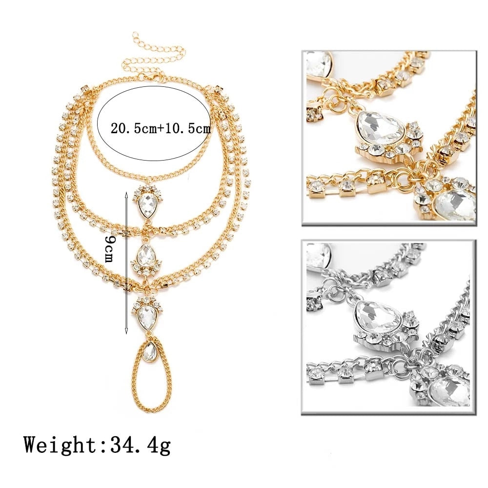 Foot Chain Crystal Ankle