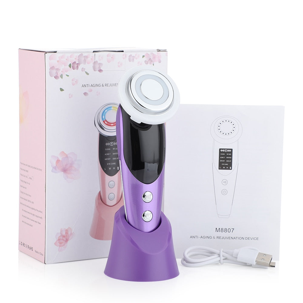 7 in 1 Microcurrent Skin Rejuvenation Facial Massager