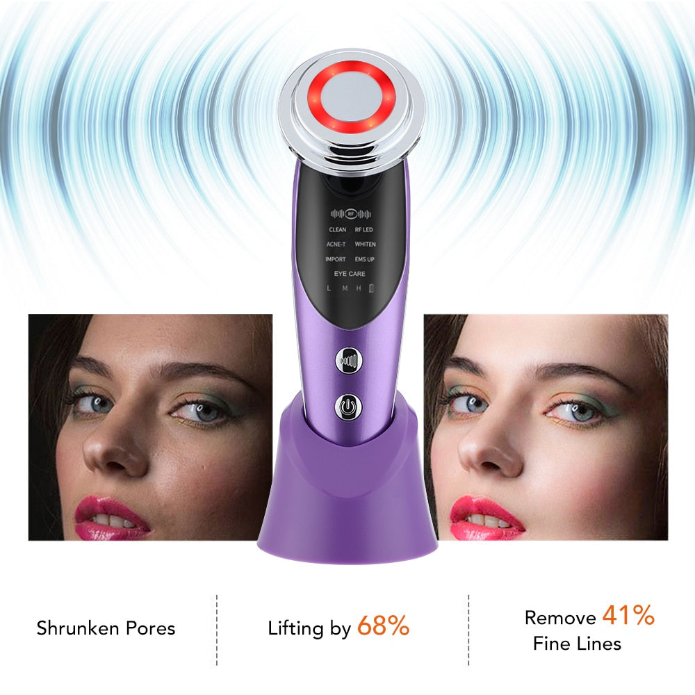 7 in 1 Microcurrent Skin Rejuvenation Facial Massager