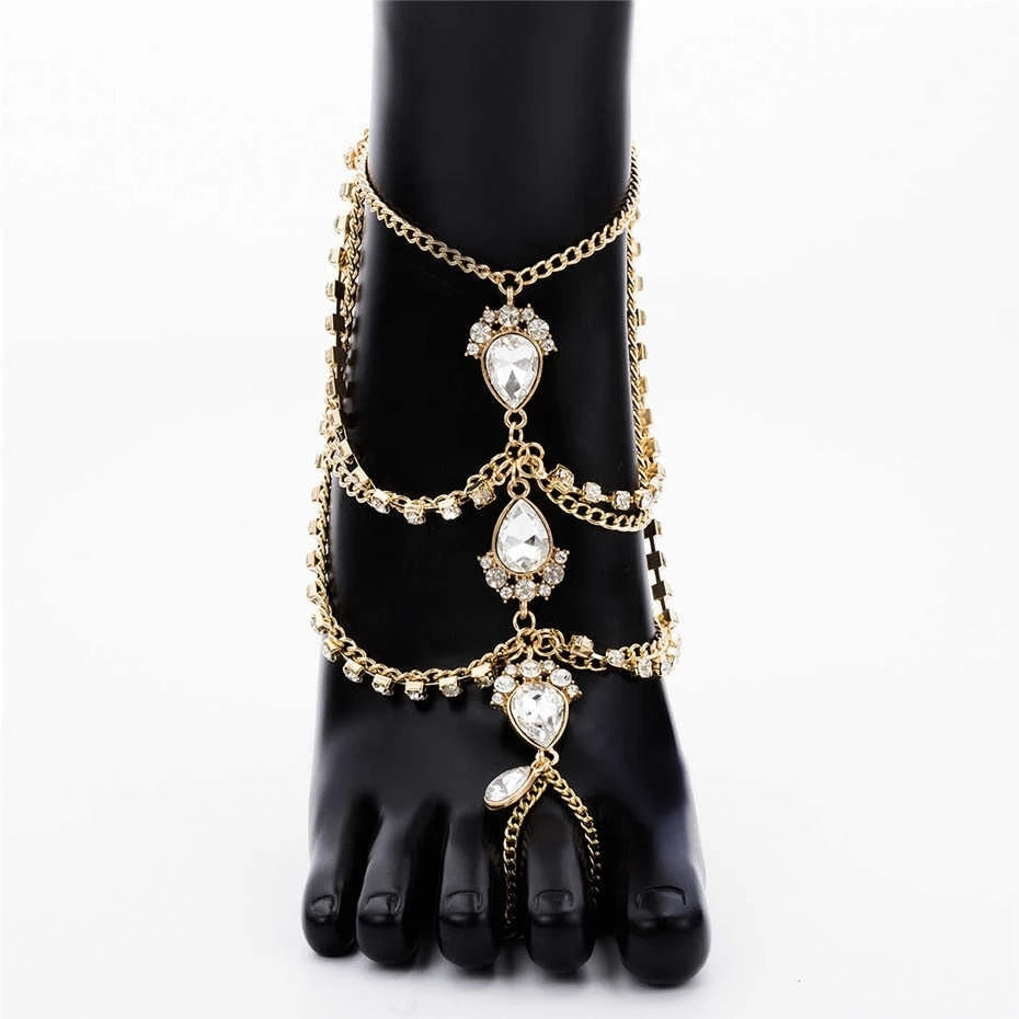 Foot Chain Crystal Ankle
