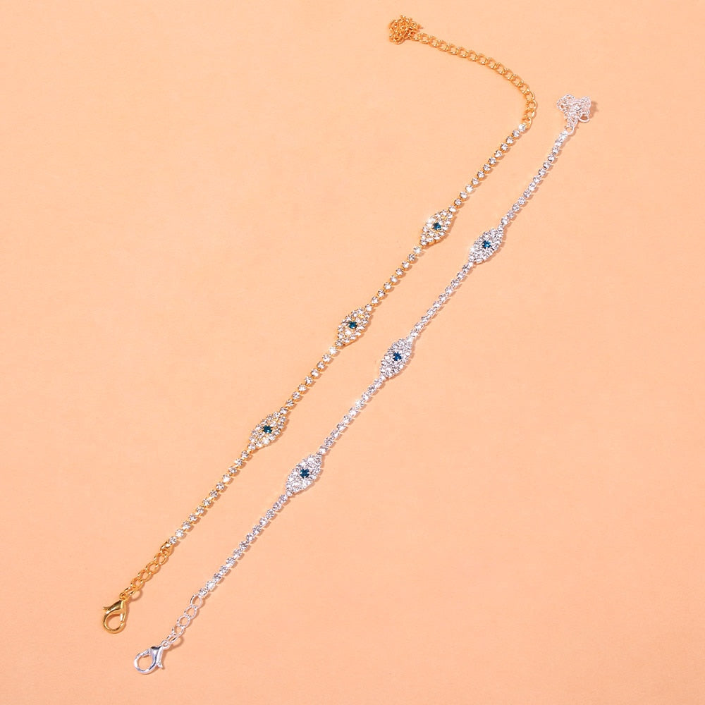Blue Evil Eye Ankle Bracelet