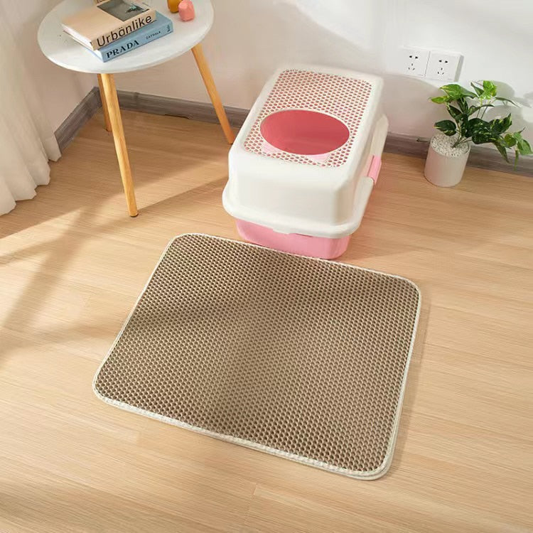 Waterproof Pet Litter Box Mat Non-slip