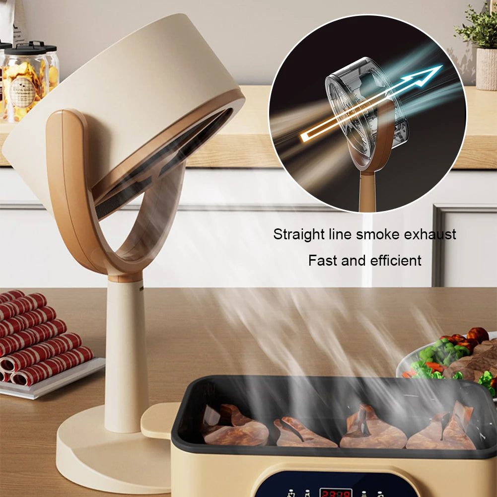 Kitchen Exhaust Fan Absorbs Oil, Air Blower Extractor for Indoor BBQ