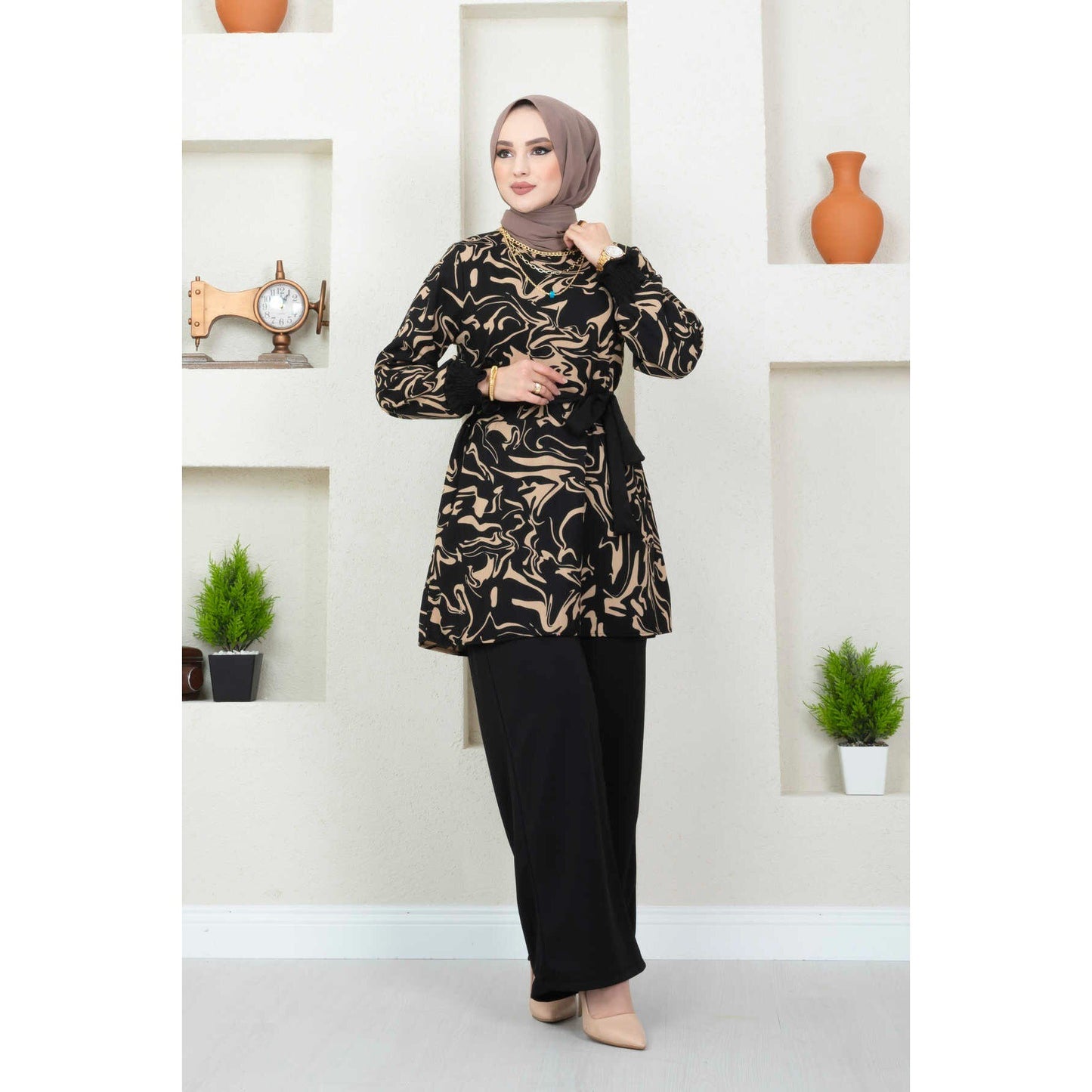 P&B Tunic and Pant Two Pcs Set -Turkish