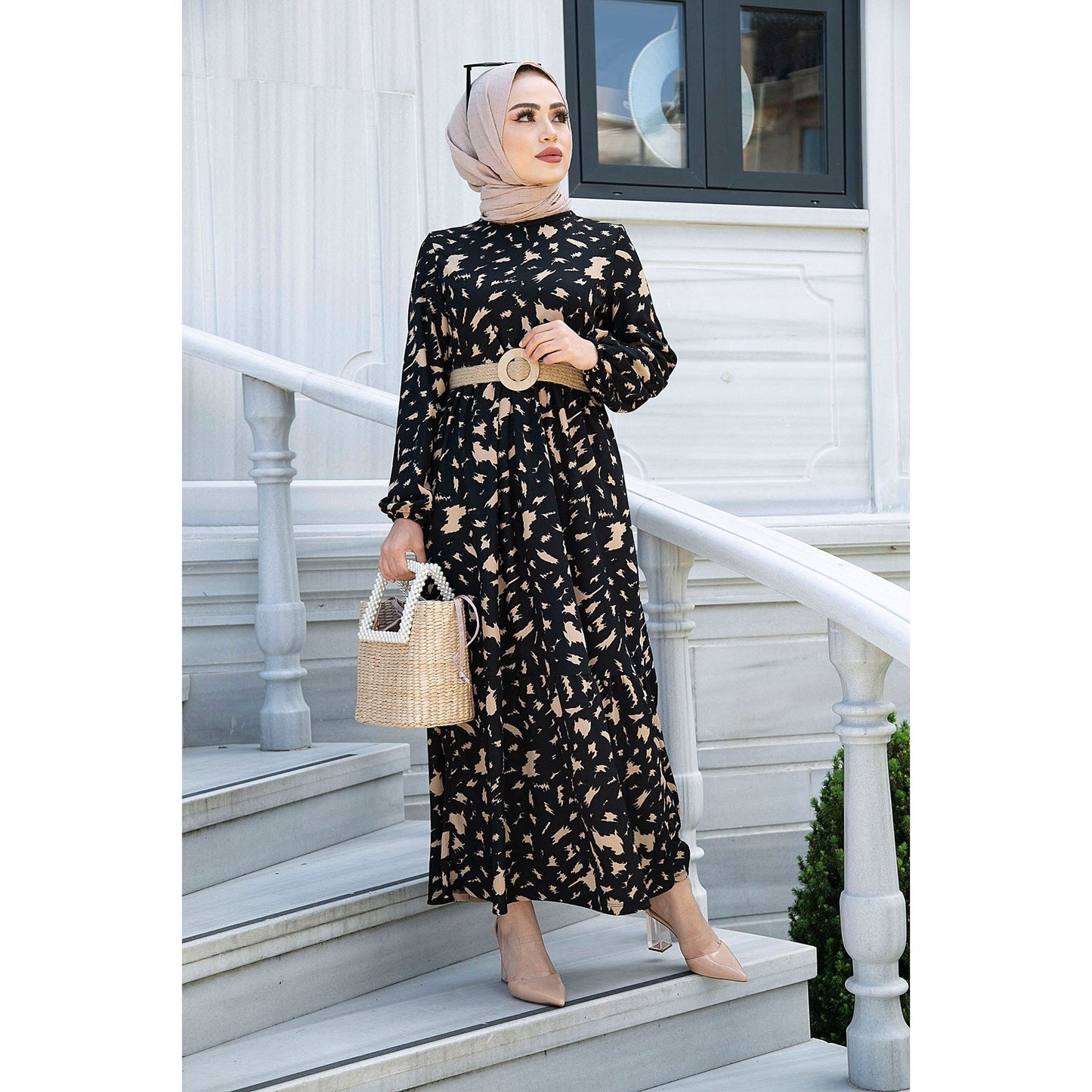 Maxi Belted Dress - Turkish