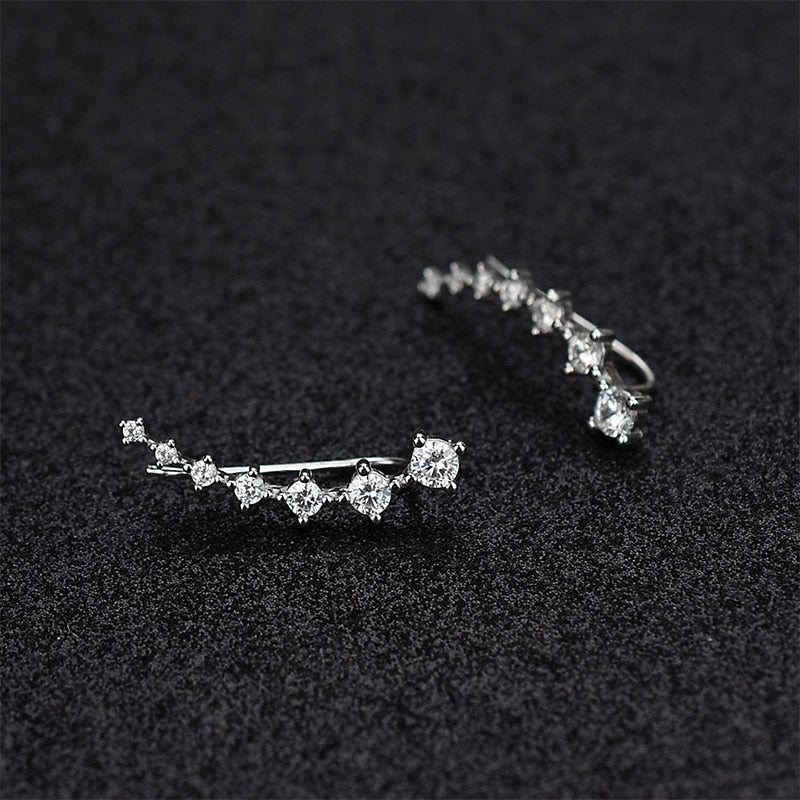 Crystals Ear Cuffs Hoop Climber