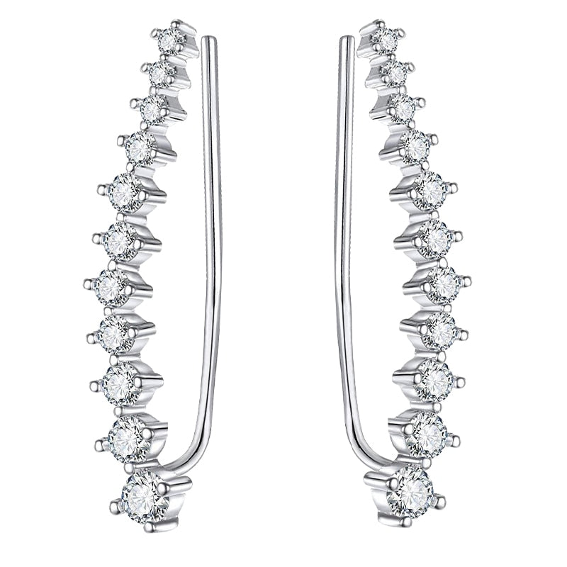 Crystals Ear Cuffs Hoop Climber