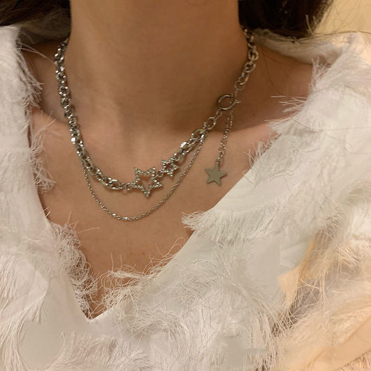 Shiny Star Choker Necklace