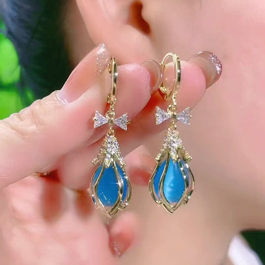 Opal Bowknot Earring