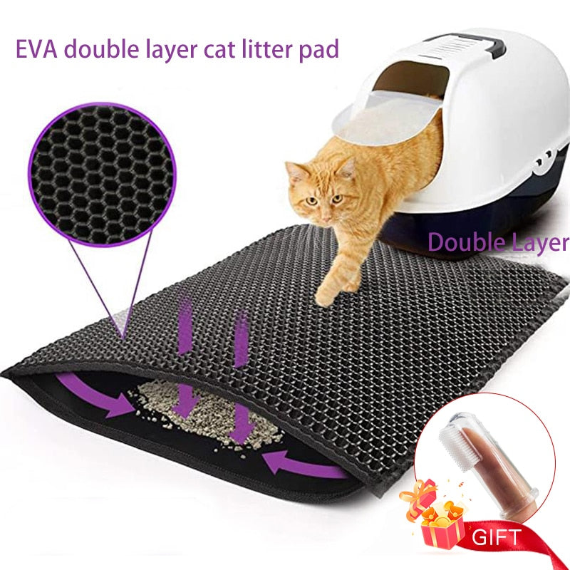 Waterproof Pet Litter Box Mat Non-slip