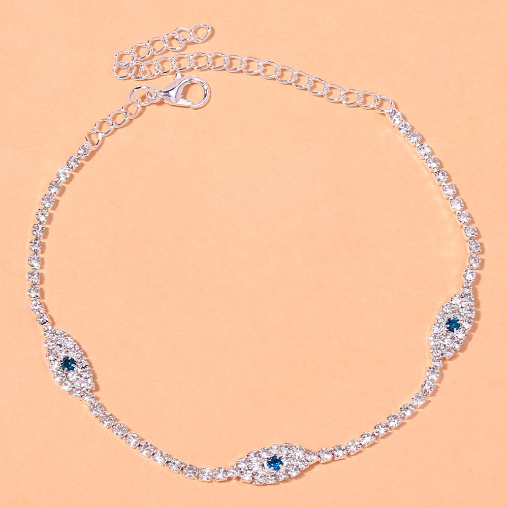 Blue Evil Eye Ankle Bracelet